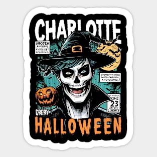 Charlotte Halloween Sticker